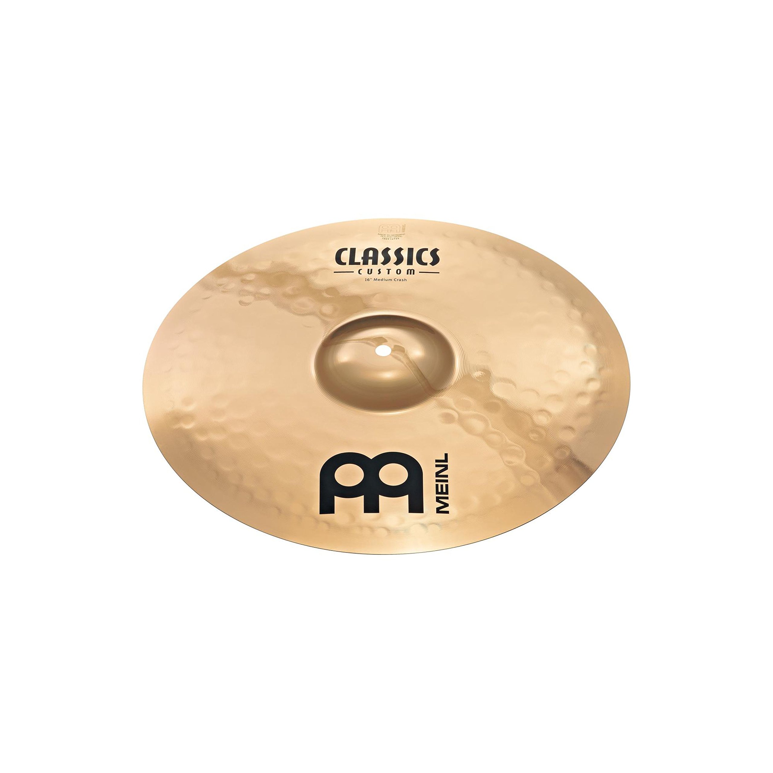 Meinl Cymbals Classics Custom Brilliant Cymbal Set Box Pack di Piatti con Piatto per Batteria Hihat 14 pollici, Crash 16 e Ride 20 - Bronzo B12, Finitura Brillante (CC141620)