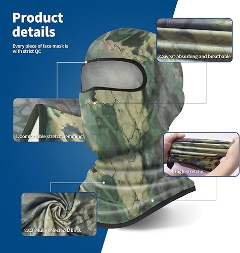 Miniatura 136 de YESLIFE Máscara de esquí, máscara facial para hombres y mujeres, esquí, snowboard, motocicleta, protección UV y protección contra el viento 6 Negro