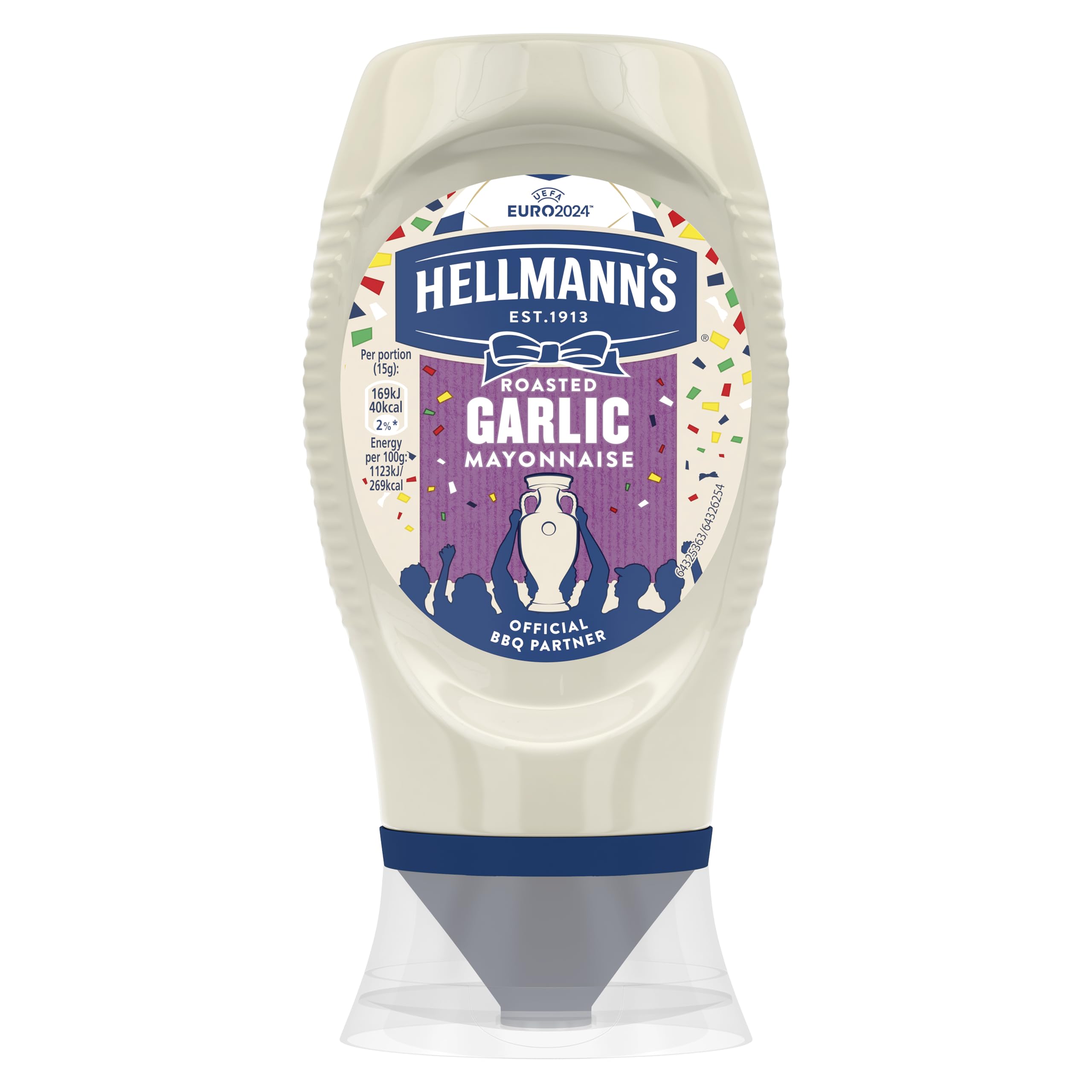 Hellmann's Roasted Garlic Mayonnaise 100 recycled plastic bottle