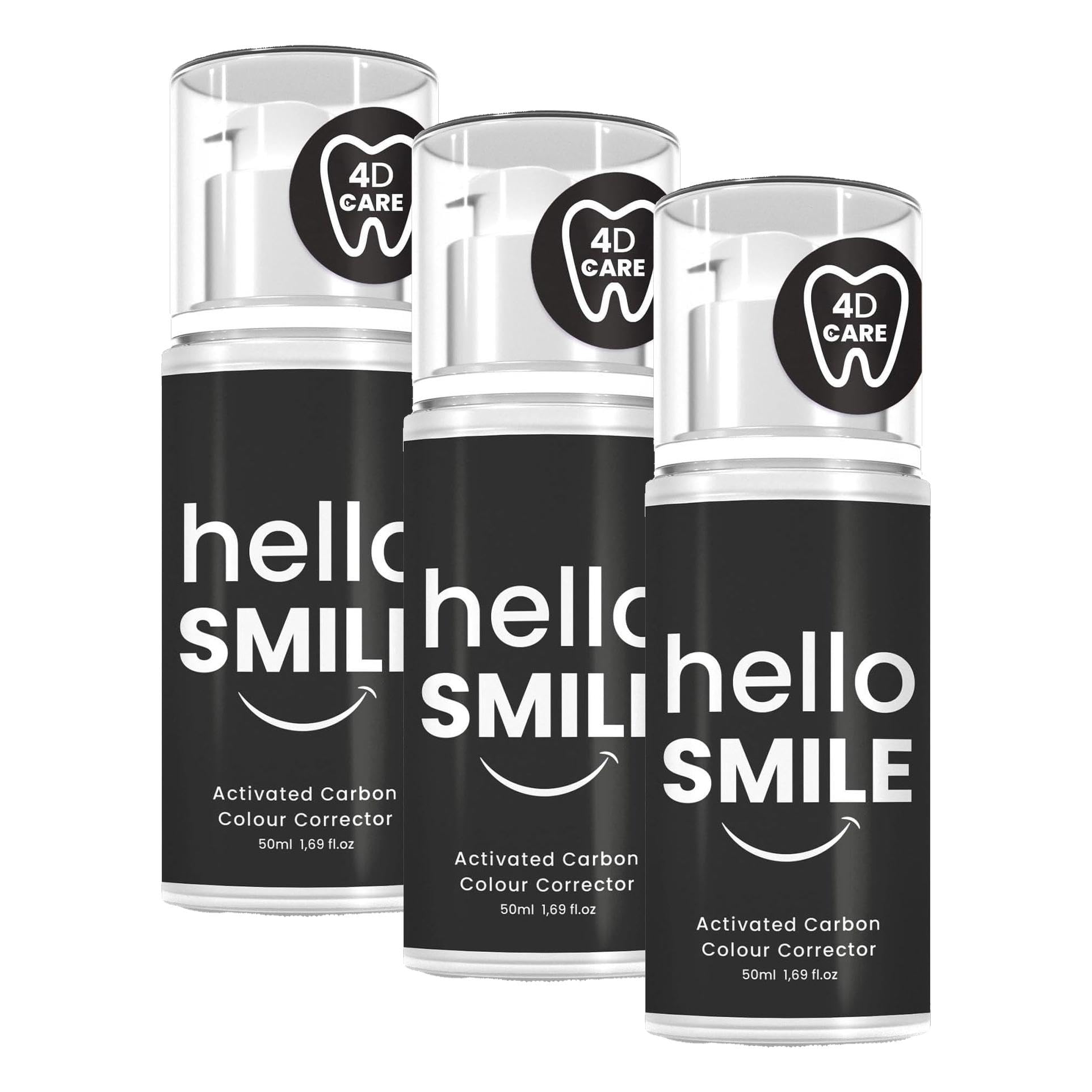 Hello Smile Aktif Karbonlu Anında Beyazlatıcı Diş Jeli (3 paketi)