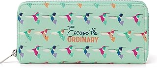 Legami - What a Wallet! - Portafoglio in PU, 20x10 cm, 3 Scomparti, 12 Tasche per Carte, 2 Tasche Grandi per Banconote, Portamonete, Zip Esterna in Metallo