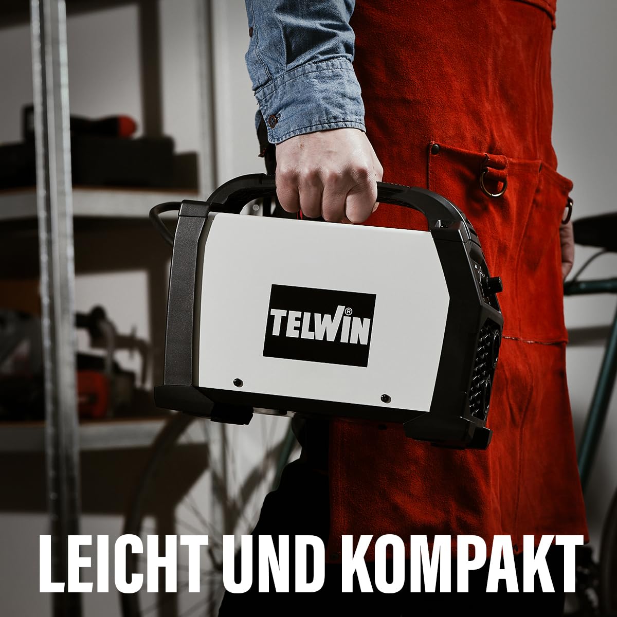 T-Arc 214 Inverter-Schweißgerät MMA-Elektrode 200 A, mit Schweißhelm und Zubehör, kompaktes und einfaches tragbares Schweißgerät für Wartungsarbeiten und Heimwerker, 230 V