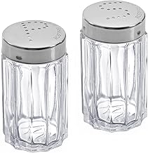 Westmark Salt and Pepper Shakers Set Contents: 1 x Salt and Pepper Shakers, Capacity: 50 ml each, Glass and Stainless Steel, Traditional, Clear/Silver, 63112270