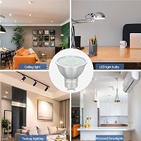 DEWENWILS GU10 LED Izzó, Meleg Fehér 2700K, Fényerőszabályozható, 5W 350LM, 50W Halogén Helyettesítő, 120° Szórási Szög, 6 db Csomag 8