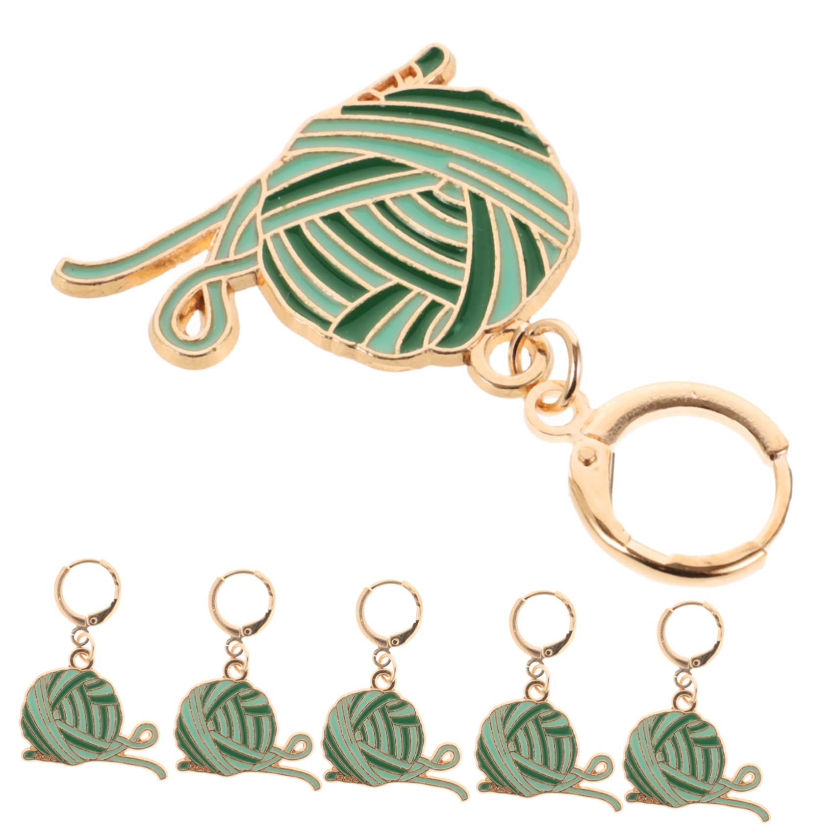 HOMSFOU 5 Series Marcadores De Puntadas De Metal Tejer Y Crochet Marcadores Removibles Proyectos De Manualidades Accesorios De Tejer Y Práctico 6 Piezas X 5