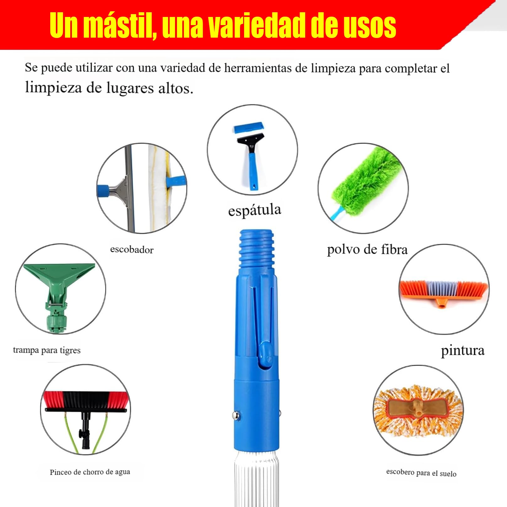 Signa - Spazzola da 55 cm, per pulizia pannelli solari, camion, lavaggio serre, negozi, multiuso, allungabile per una facile pulizia