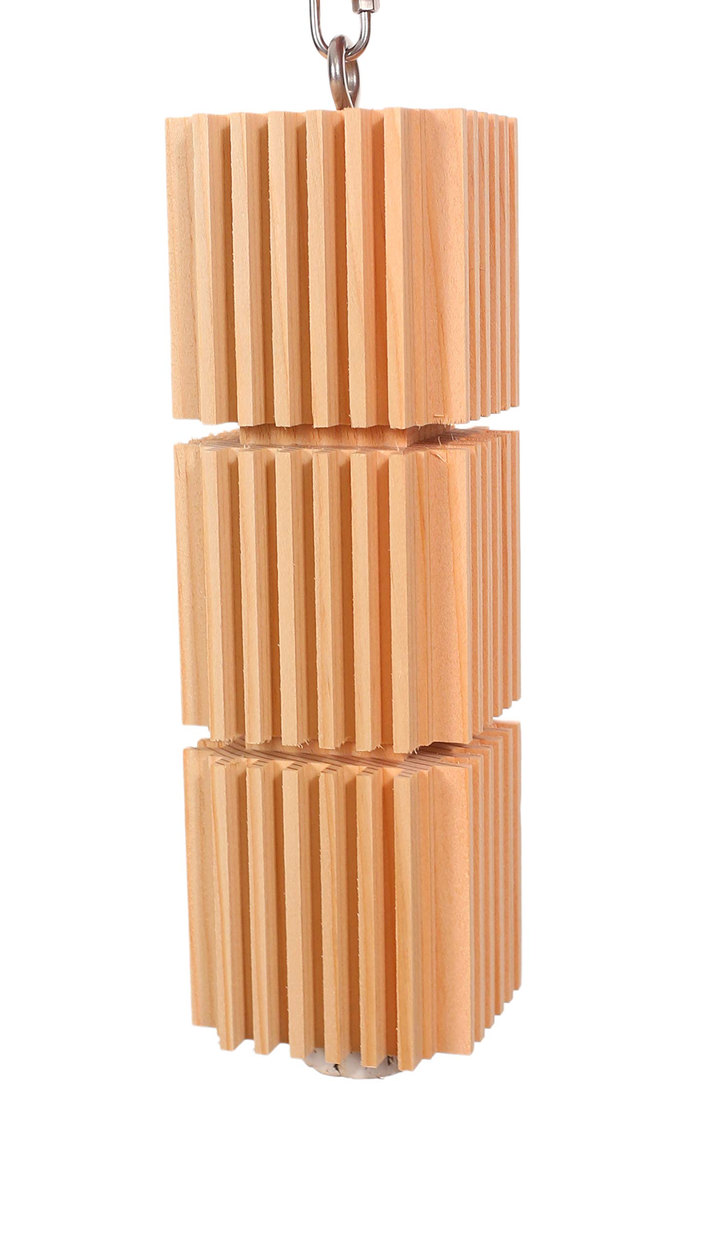 Parrot Tower - Grooved Hanging Stripes Bird Toy (Large)