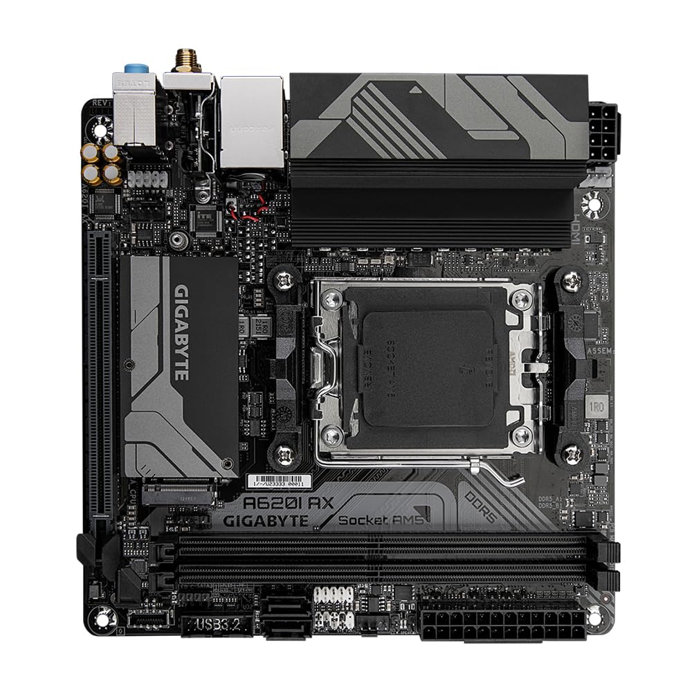 Amazon.com: Gigabyte A620I AX 主機板- 支援AMD Ryzen 8000 CPU,5+2+1