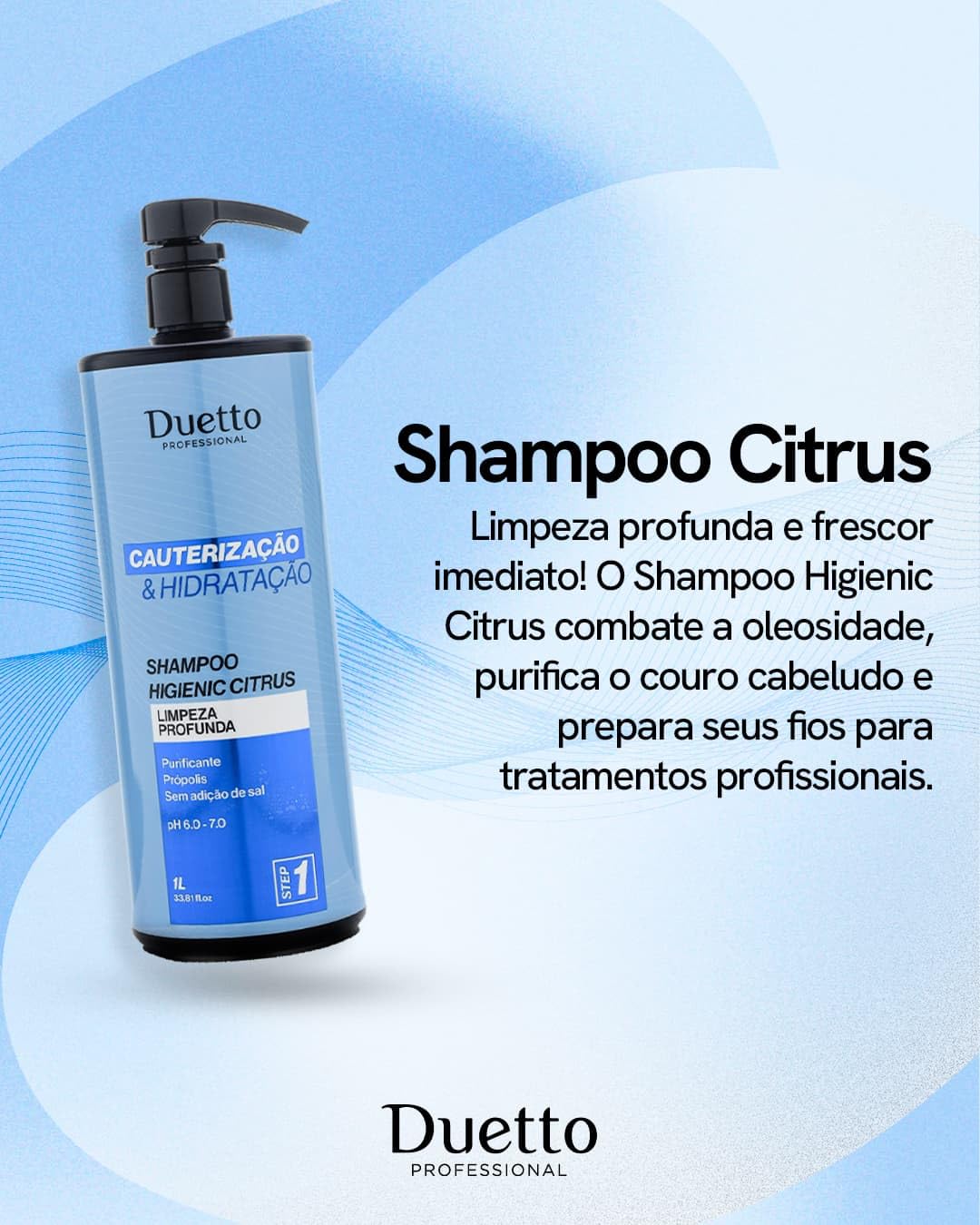Shampoo Limpeza Profunda Higienic Citrus Duetto Prof. 1l | Amazon