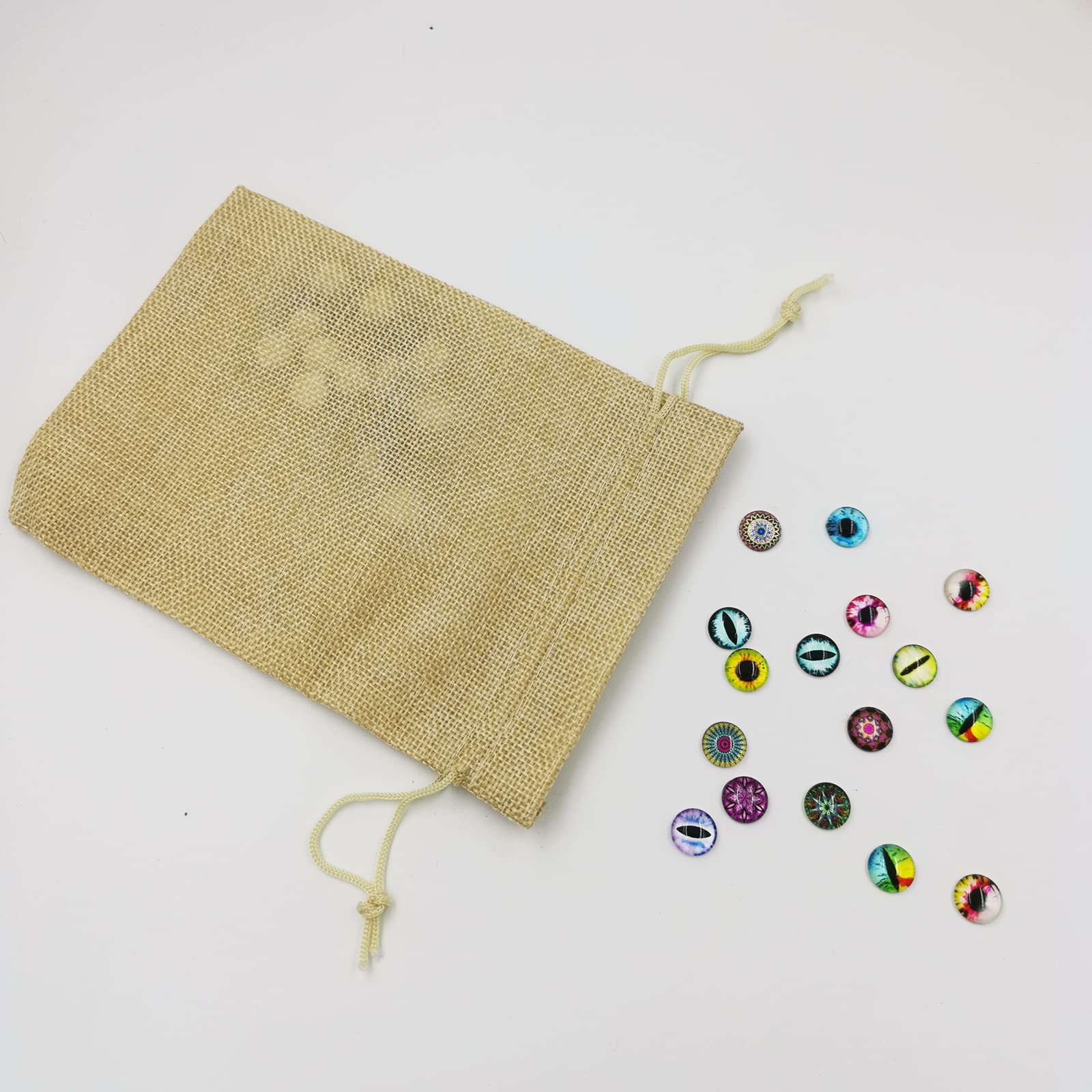 DUGYIRS 30 Pezzi Sacchi di Juta Sacchetti di Sacco con Coulisse Sacchettio Regalo di Iuta 13cmx18cm Piccolo Sacchetti Regalo per Gioielli Artigianali Festa Nozze(Giallo Chiaro)