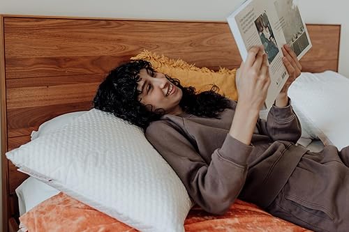 Miniatura 6 de JUVEA Elevate - Paquete de 2 almohadas de látex Talalay natural con funda de Tencel, almohada alta transpirable y de apoyo para una buena noche de