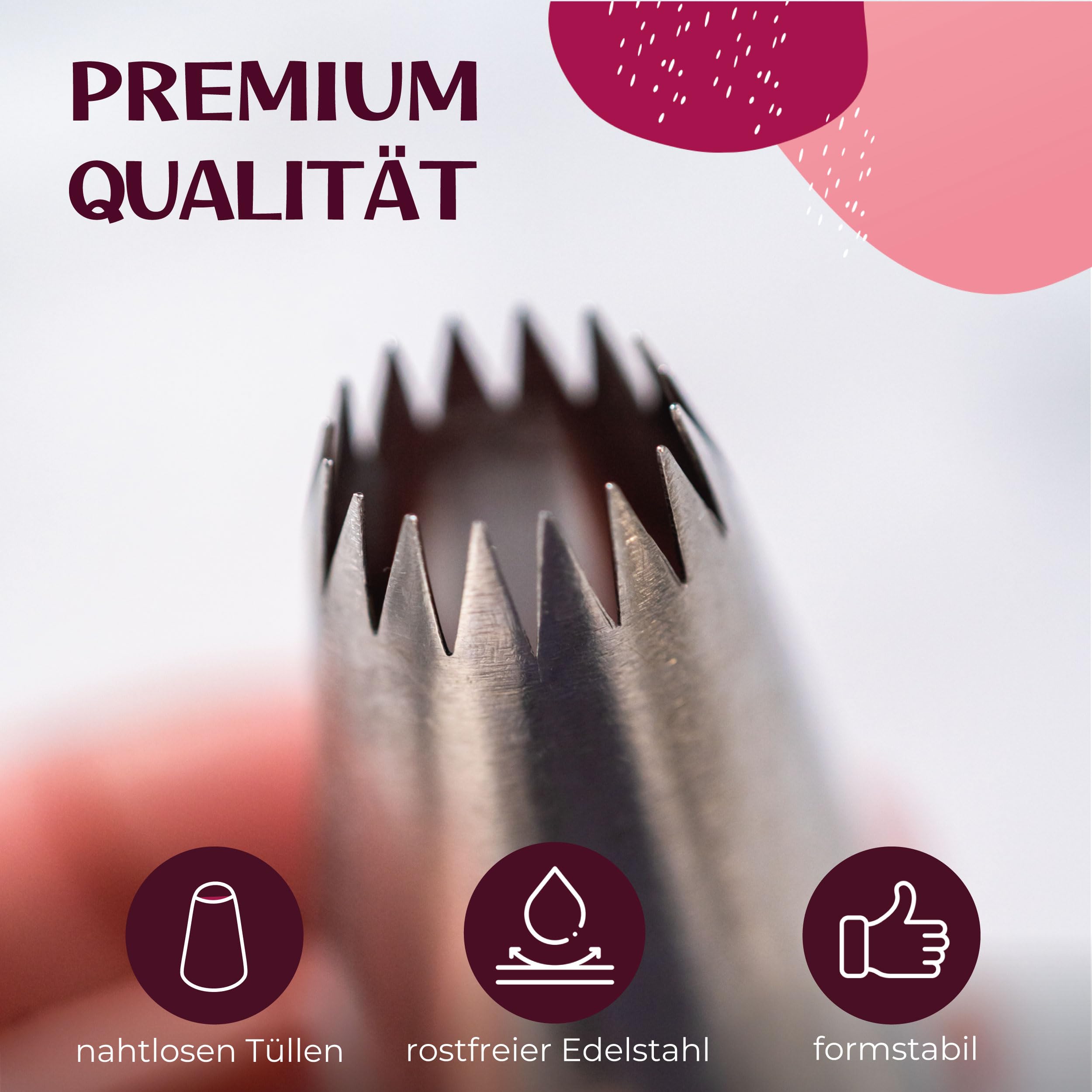 Torten Zubehör Set mit Premium-Spritztüllen & Spritzbeutel | Tortenring, drehbare Tortenplatte, Tortenschneider & vielseitiges Backzubehör – Kuchen Zubehör Set für Teenager & Erwachsene