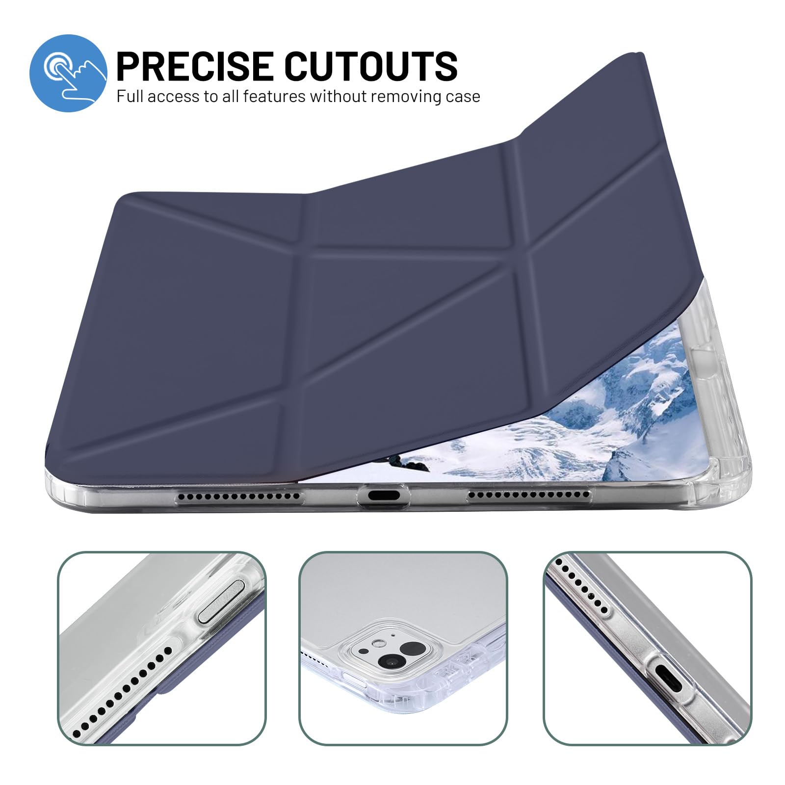 Étui IPad Pro 11 Pouces M4 2024 TXWLLIU – Coque Avec Support, Porte-stylo Et Veille Automatique ! - 10