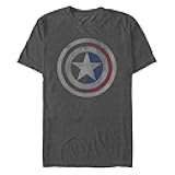 Men's Distressed Captain America Shield T-Shirt