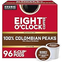 Vista 1 de Eight O'Clock Coffee Colombian Peaks Cápsulas de café Keurig K-Cup para una taza.