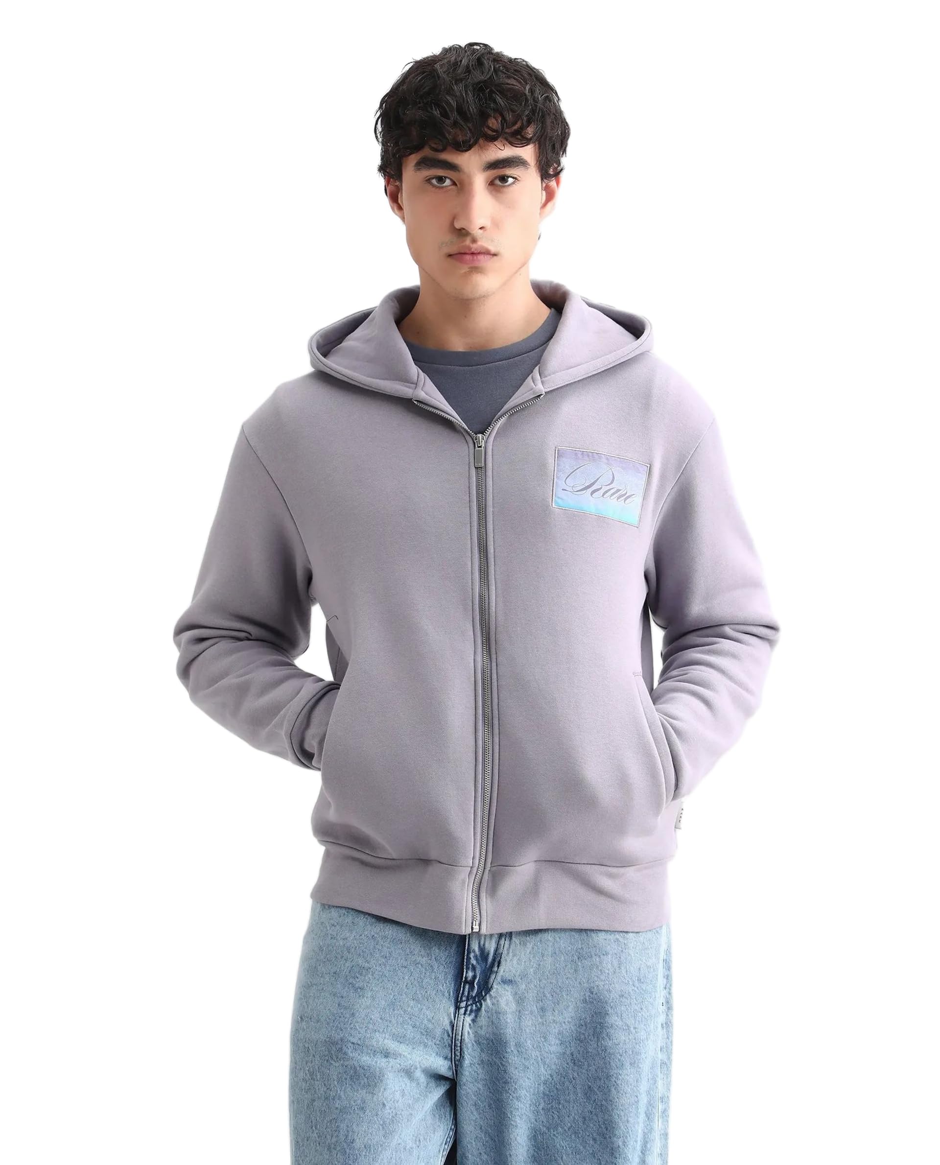 rare rabbit Men Bien Relaxed Graphic Cotton Blend Hooded Long Sleeve Sweatshirt-picture-14
