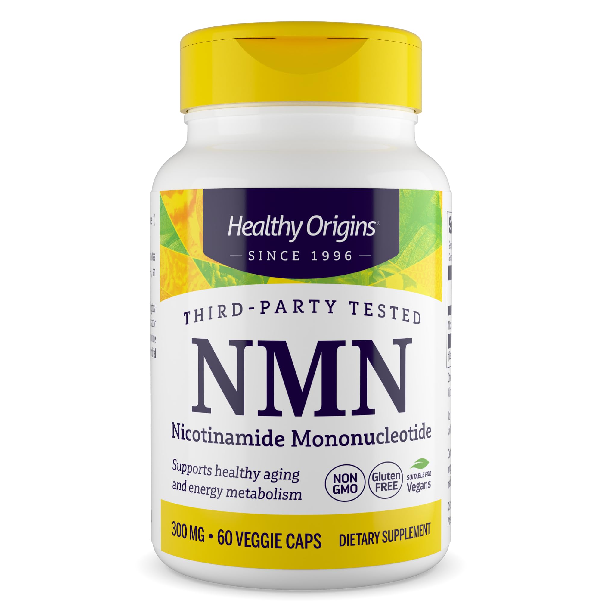 Healthy Origins NMN Nicotinamide Mononucleotide 300 mg, 60 Capsules 60 Count (Pack of 1)
