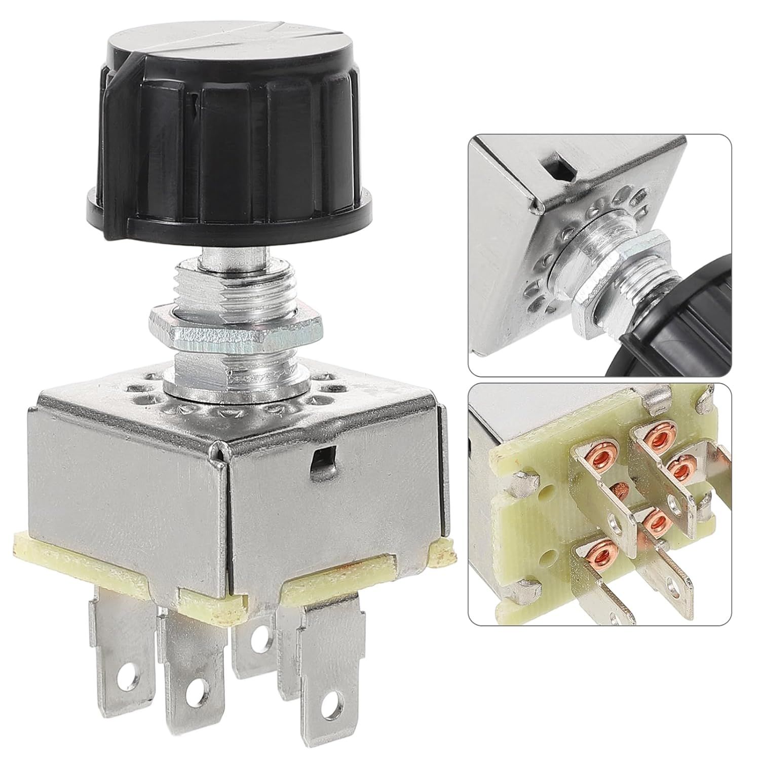 Garneck Car Air Conditioning Switch Fan Speed Control for Auto Blower User Friendly Rotary Design Efficient Cooling Performance Compatible with Vehicles