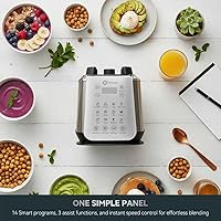 Vista 4 de Glass Blenders for Kitchen – Stainless Steel Professional Blender for Smoothies 1500W Motor, Food Processor Combo 9 Adjustable Speeds, 14 Preset