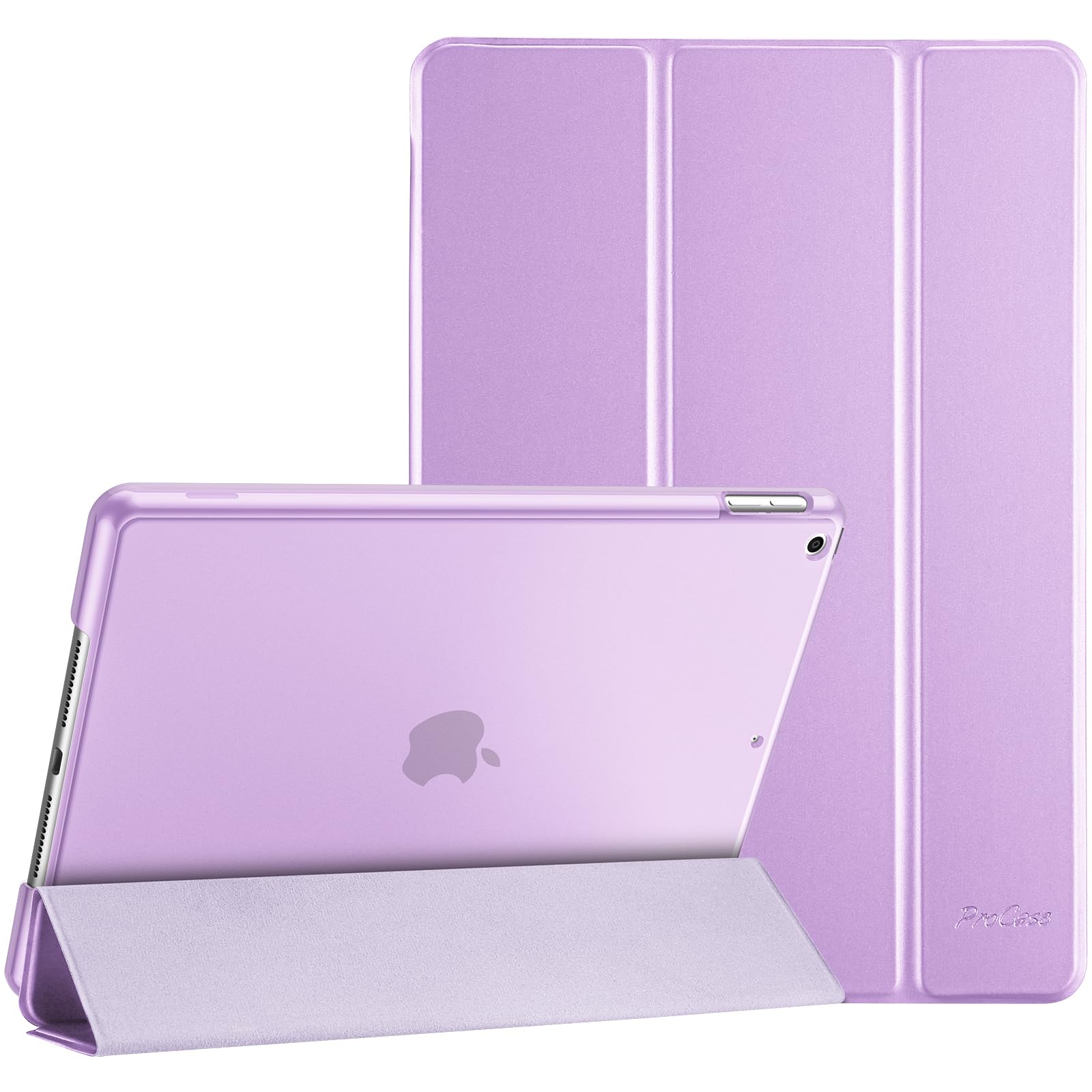 ProCase Cover iPad 9/8/7 Generazione, Custodia iPad 10,2 Pollici 2021/2020/2019 [A2602 A2603 A2604 A2605 A2270 A2428 A2429 A2430 A2197 A2198 A2200] Cover con Auto Svegliati/Sonno -Rosa viola