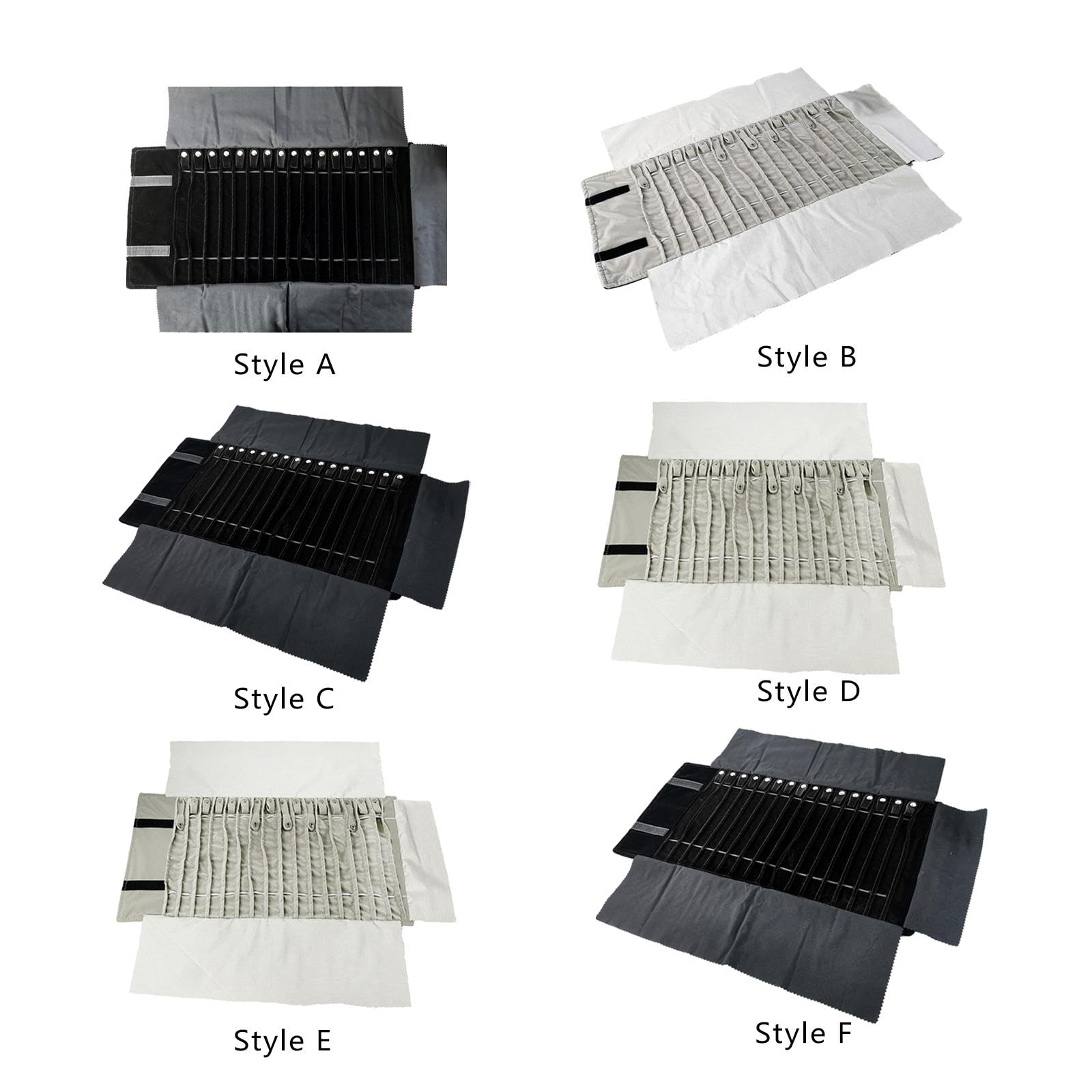 Astuccio Arrotolabile per Gioielli, Grande capacità, Multifunzionale, Portatile, Organizer per Collane