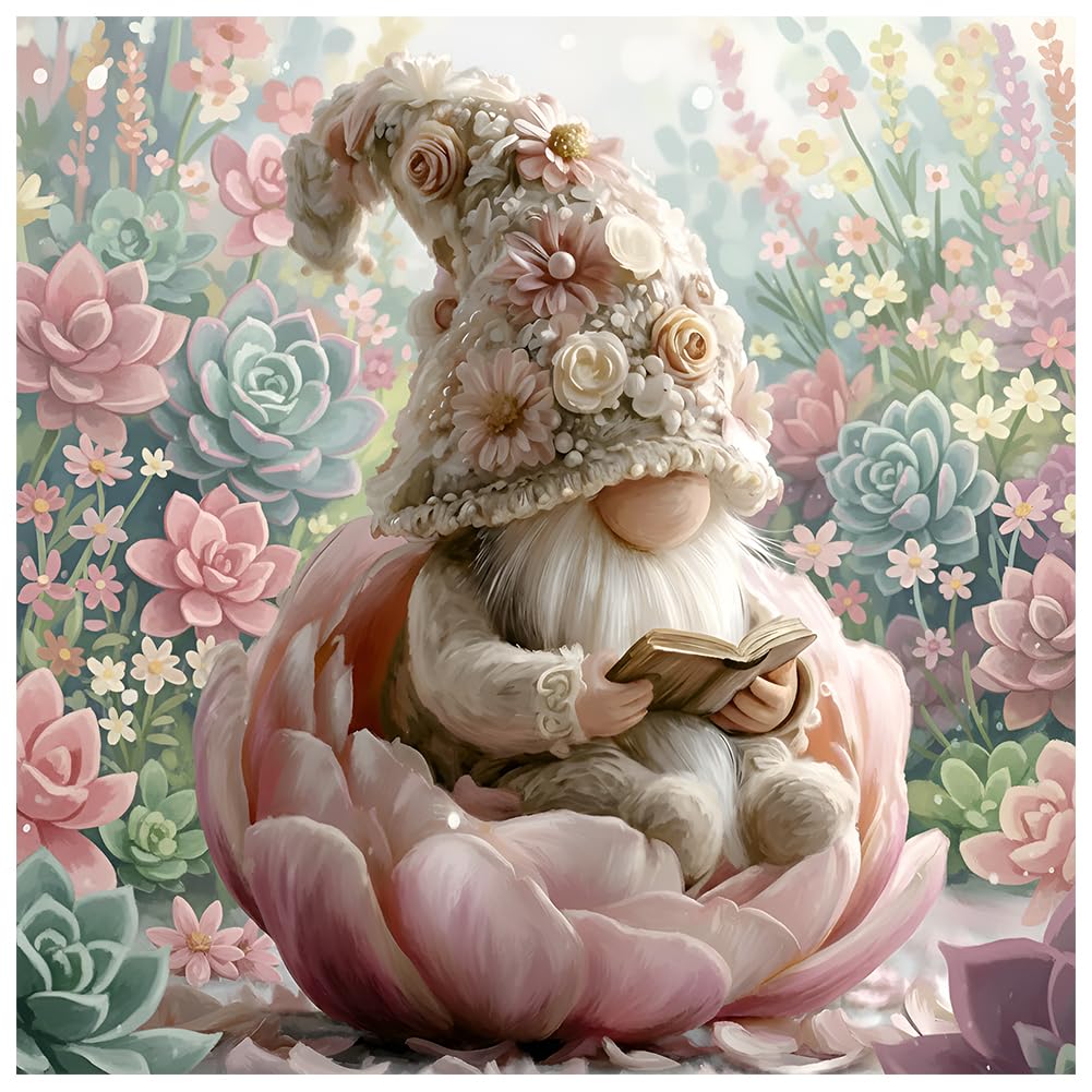 LMBADA Gnome Diamond Art Kits for Adults, Diamond Painting 30x30cm