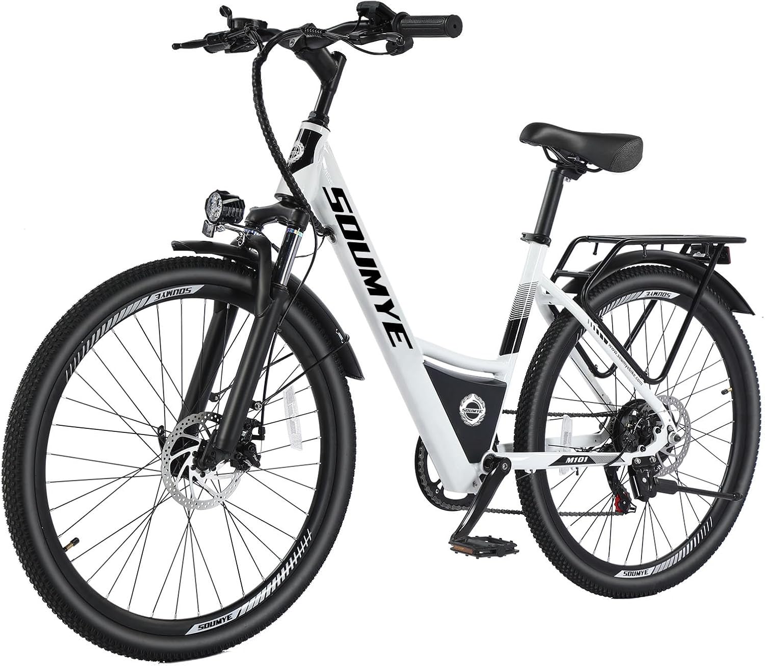 Electric Mountain Bike for Adults 26″ Step-Thru/Over Commuting Ebike for Men Women with Peak Power 540w, 360Wh Built-in Battery, LCD Display, 7 Gears & Front Shock Absorber Electric Mountain Bike for Adults 26″ Step-Thru/Over Commuting Ebike for Men Women with Peak Power 540w, 360Wh Built-in Battery, LCD Display, 7 Gears & Front Shock Absorber