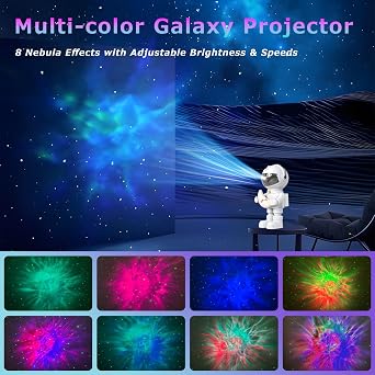 Astronaut Projector Space Galaxy Starry Light Projector, Kids Bedroom Night Light LED Indoor Atmosphere Light, Kids Room Decoration, Bedroom, Birthday Gift