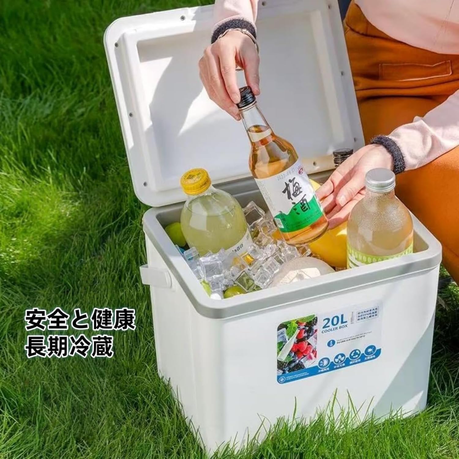 Ｅｕｉｕｘｏｙ クーラーボックス 超保冷 48時間保冷 長時間 真空断熱 食品保存 軽量 防水 車用アウトドアキャンプ用ピクニックク