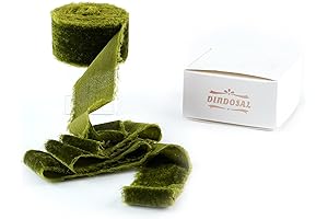 Moss Green Velvet Ribbon: Rustic Elegance for Special Occasions