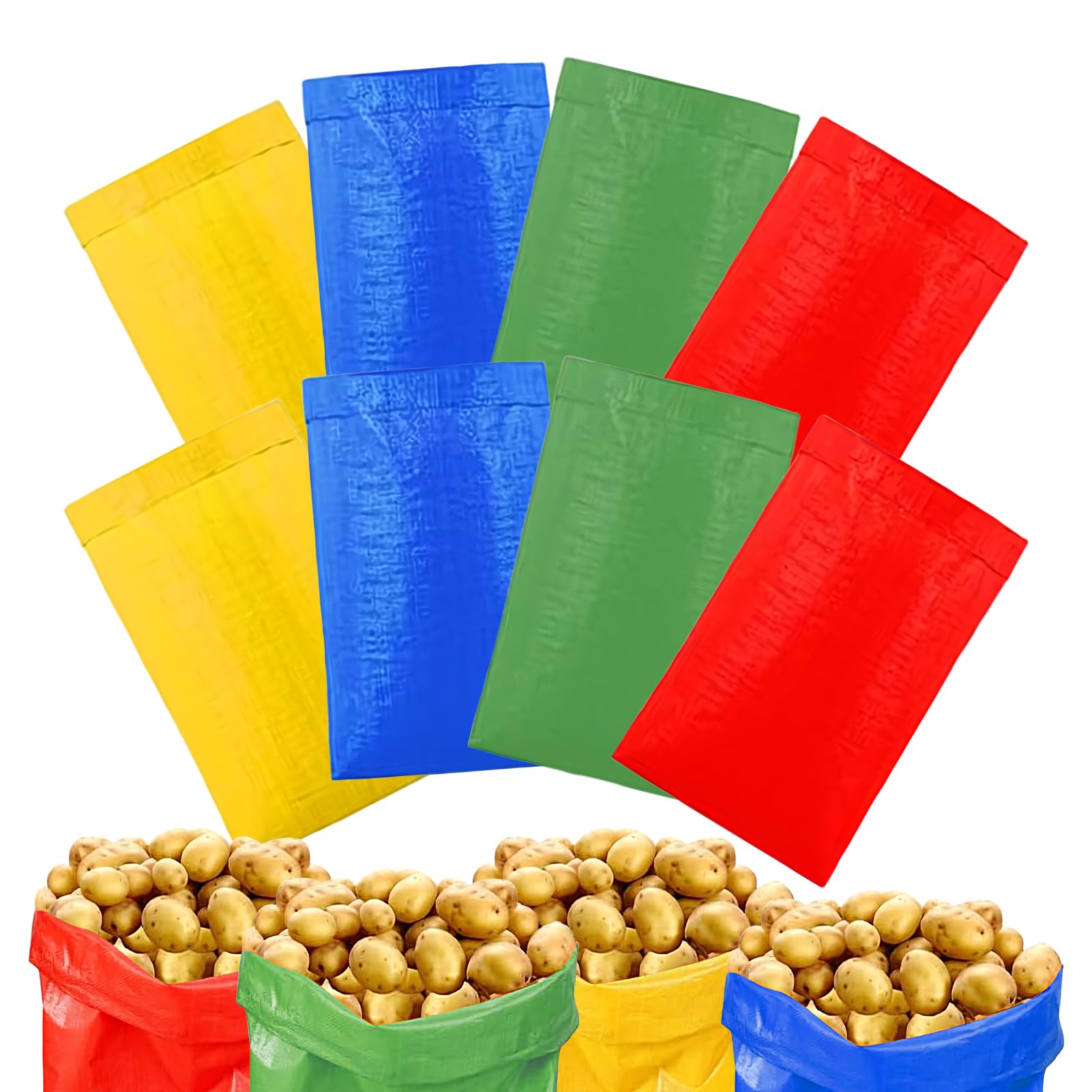 Potato Sack Race Bags | Reusable Potato Sack - Event Party Supplies for Family Reunion Games Carnival Festival Holiday Beach Picnic Church Gathering
