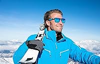 Vista 2 de Gafas de sol deportivas polarizadas para hombre Ciclismo Correr Pesca Golf Moda Gafas de sol Mujeres HD6009 Lente polarizada con espejo azul y negro