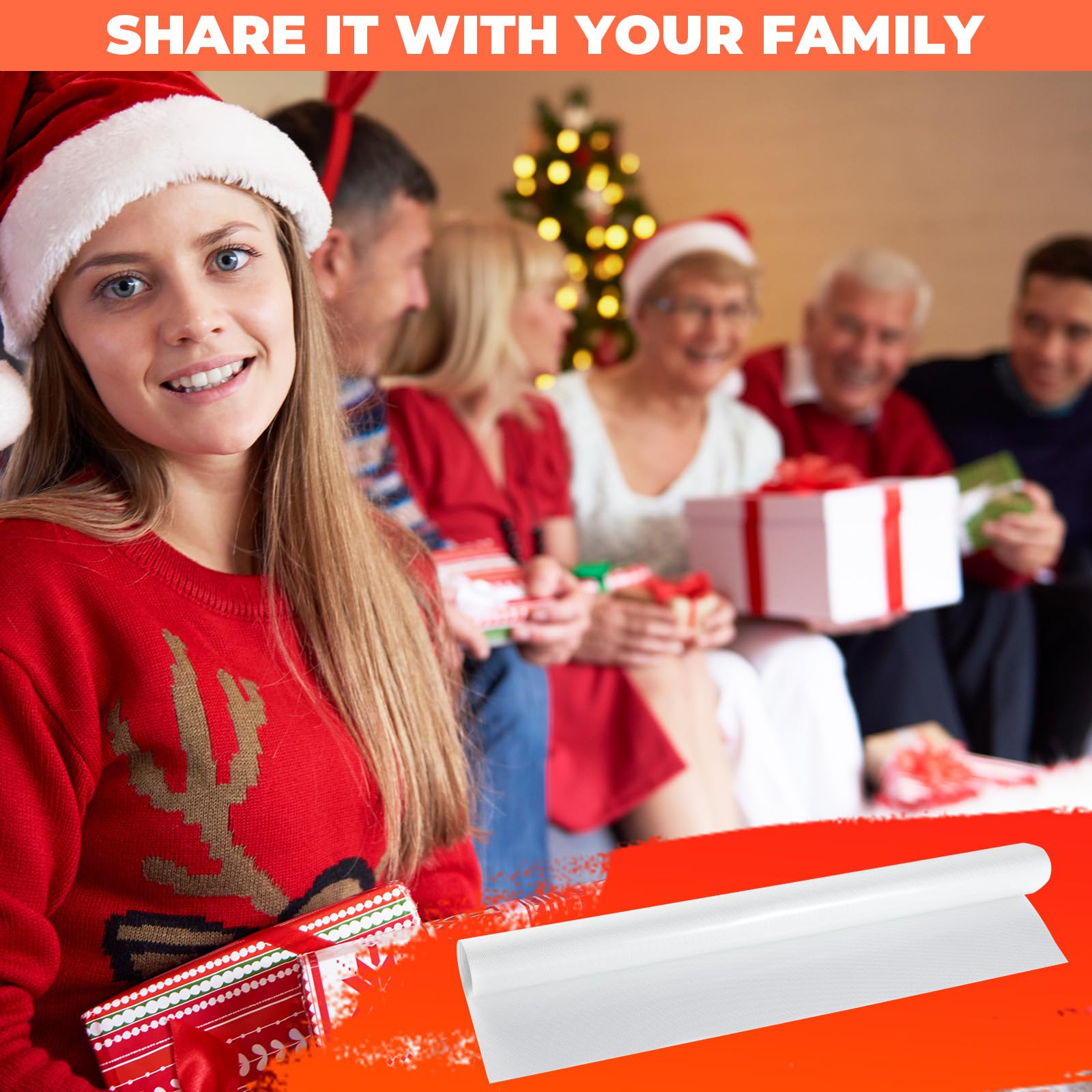 Rollo de alfombrilla de silicona para hornear de 16 pulgadas x 6 pies, hoja grande de silicona de grado alimenticio, resistente al calor, para horno, liofilizador, alfombrilla antiadherente, protector