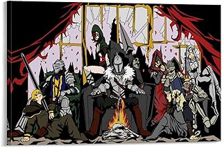 ZHENGDONG - Poster Dark Souls Bloodbone - Peinture décorative sur toile - Décoration murale - Pour salon, chambre à couche...