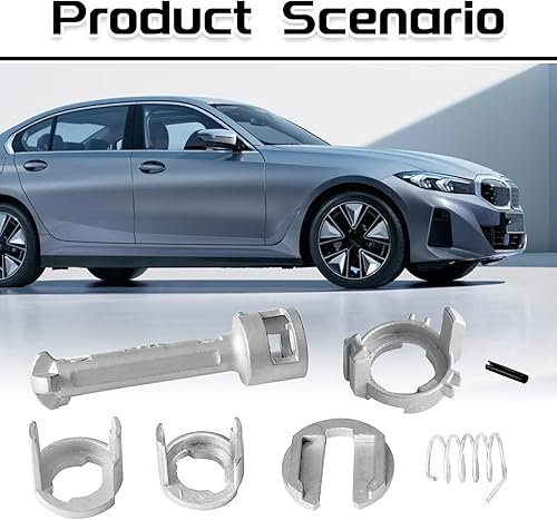 Miniatura 7 de Kit de reparación de cerradura de puerta para BM-WW E46 M3 3 Series 323i 325i 328i 323c 323ci 325ci 325xi 325c cilindro de barril 1998-2006, kit de
