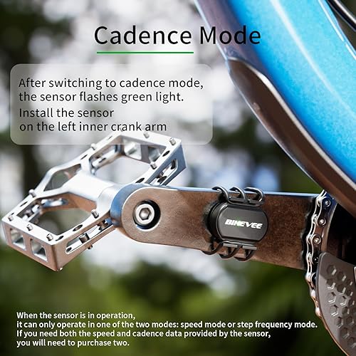 Miniatura 6 de Paquete GPS inalámbrico para computadora de bicicleta, velocímetro y odómetro, sensor de cadencia, retroiluminación automática y parada automática,