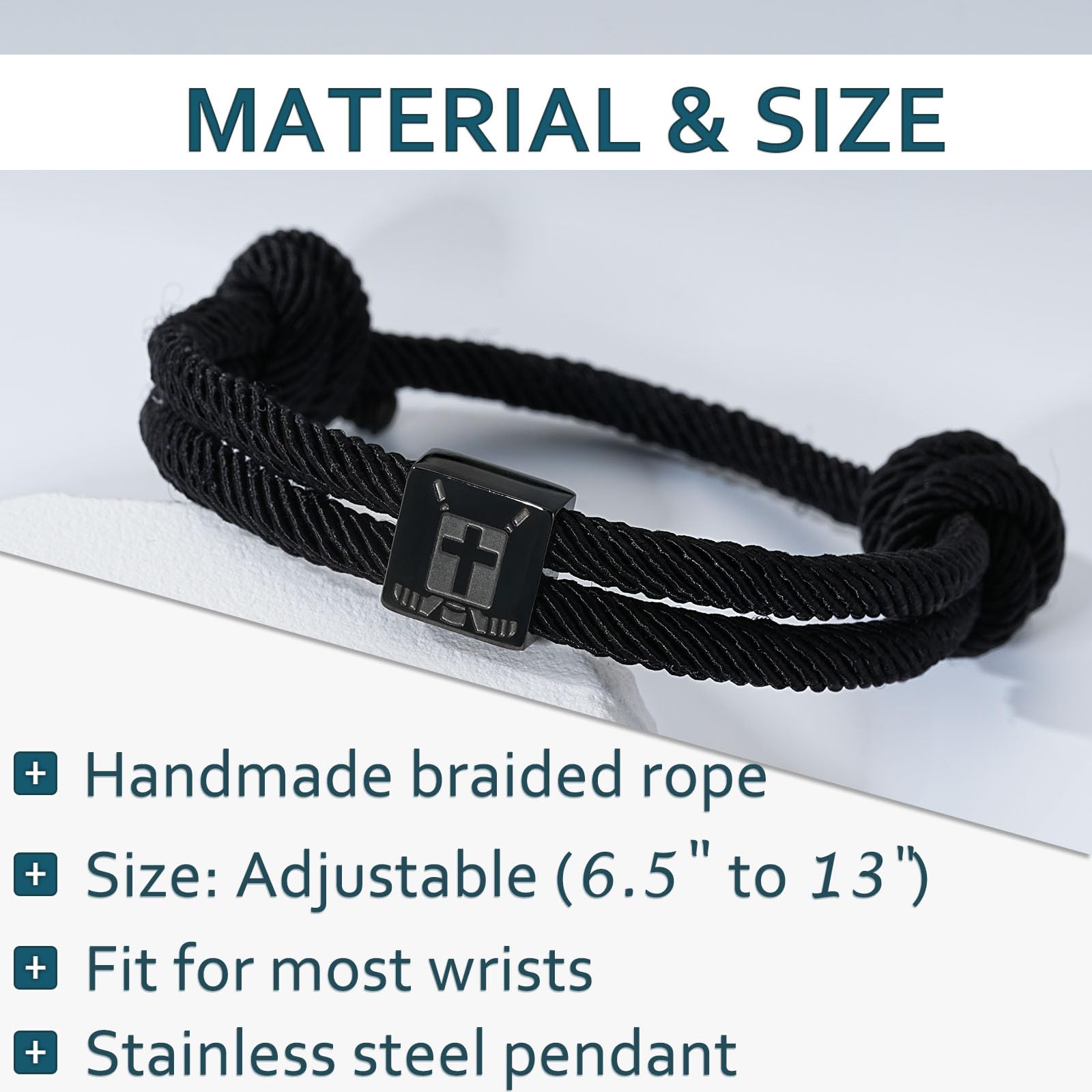 Baseball/Basketball/Football/Soccer/Hockey Bracelet for Teen Boys Men Cross Bracelet Gifts for Players Team Lovers Son Grandson Brother Nephew Friend Valentines Day Easter Basket Stuffers Gifts