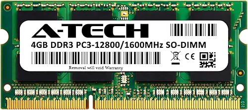 Miniatura 61 de A-Tech 8GB DDR3/DDR3L 1600MHz PC3L-12800 (PC3-12800) CL11 SODIMM 2Rx8 1.35V 204-Pin Non-ECC SO-DIMM Laptop, Notebook RAM Memory Module