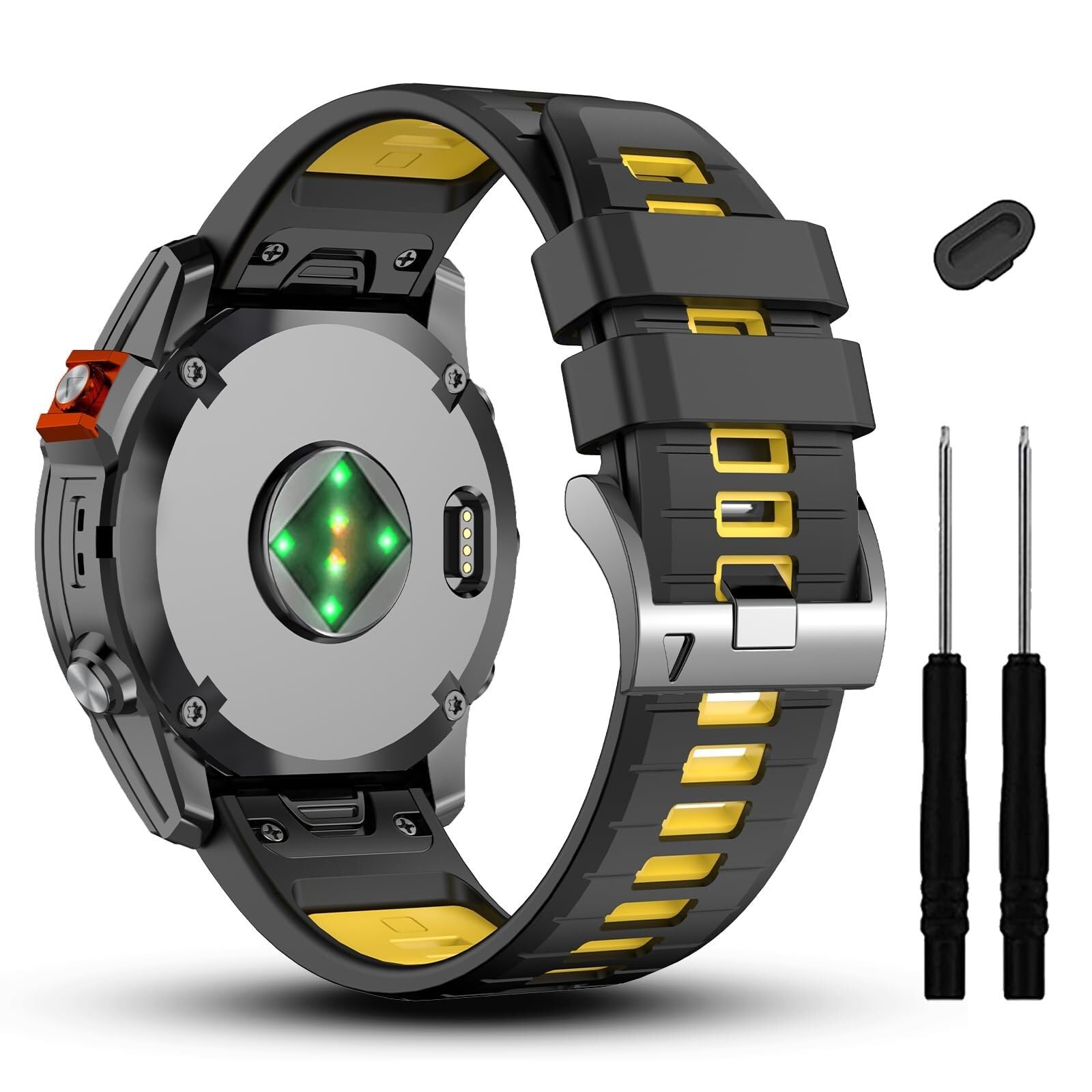 DASEB 22mm do paska zegarka Garmin Fenix ​​7/7 Pro/6/6 Pro/5/5 Plus, miękkie paski silikonowe Quickfit do zegarka Forerunner 965 955/podejście S70 47mm/instynkt 2/quatix 7 Smartwatch