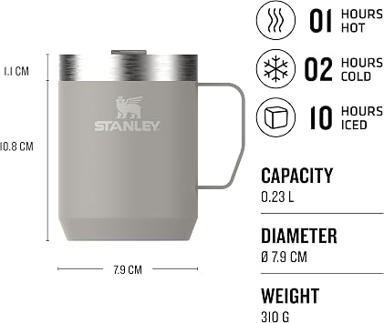 STANLEY 1913 Classic Camp Travel Mug 0.23L - Ash
