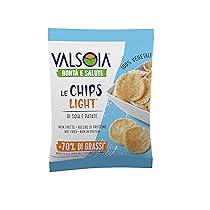 Valsoia Chips Light Snack sfizioso e leggero, 100% Vegetale, Non fritto, 25 gr