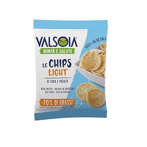 Valsoia Chips Light Snack sfizioso e leggero, 100% Vegetale, Non fritto, 25 gr