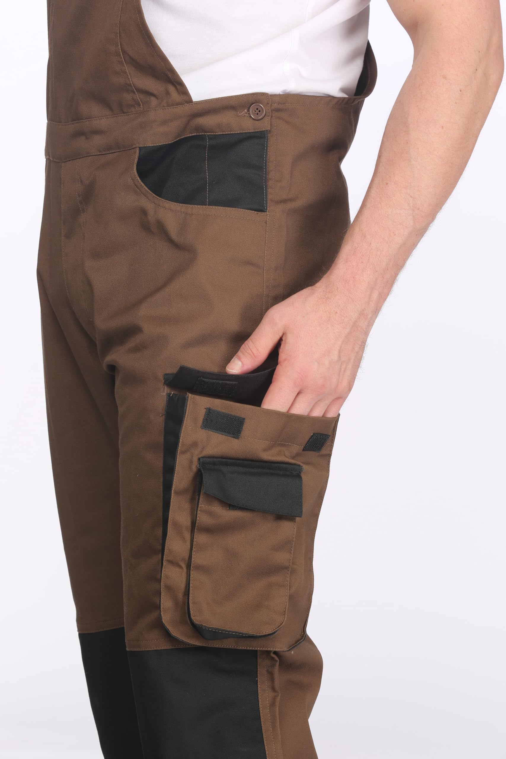 Arbeitslatzhose Profi, Charlie Barato®, braun/schwarz