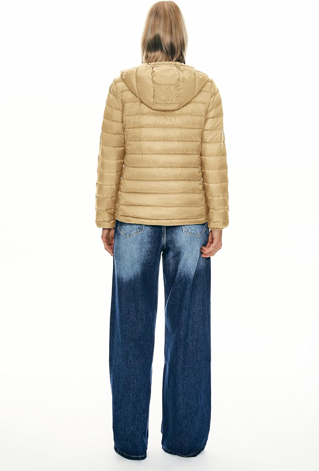 Orolay Women's Packable Down Jacket Hooded Ultra Light Weight Short Puffer Coat with Pockets - Image 2