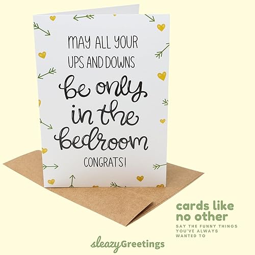 Miniatura 5 de Sleazy Greetings Divertida tarjeta de boda para ella despedida de soltera comprometida, despedida de soltera, tarjeta de compromiso inapropiada para