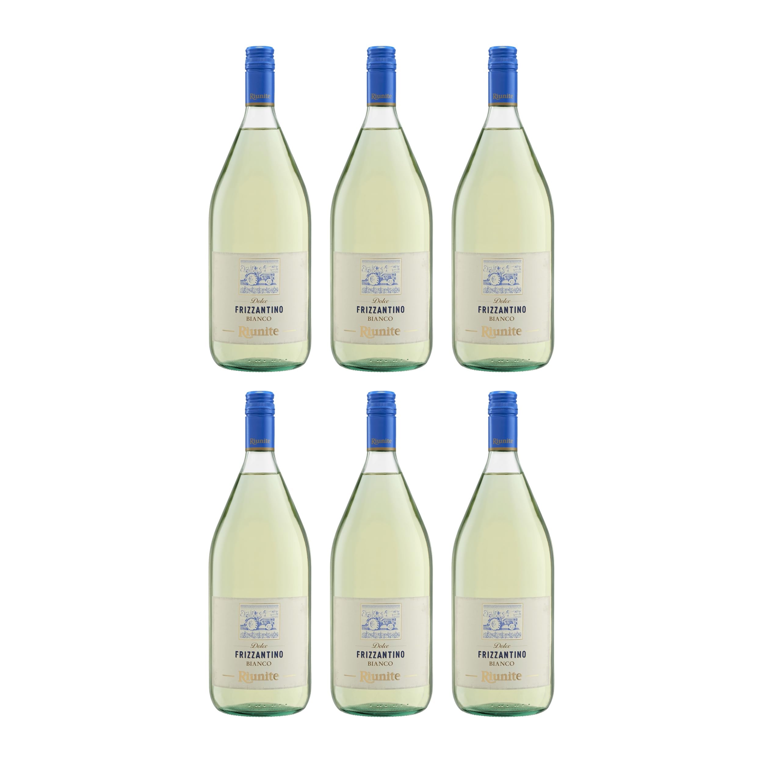 Cantine Riunite Frizzantino Dolce Bianco Magnum süß Weisswein Italien inkl. Feinwert E-book (6 x 1.5 l)