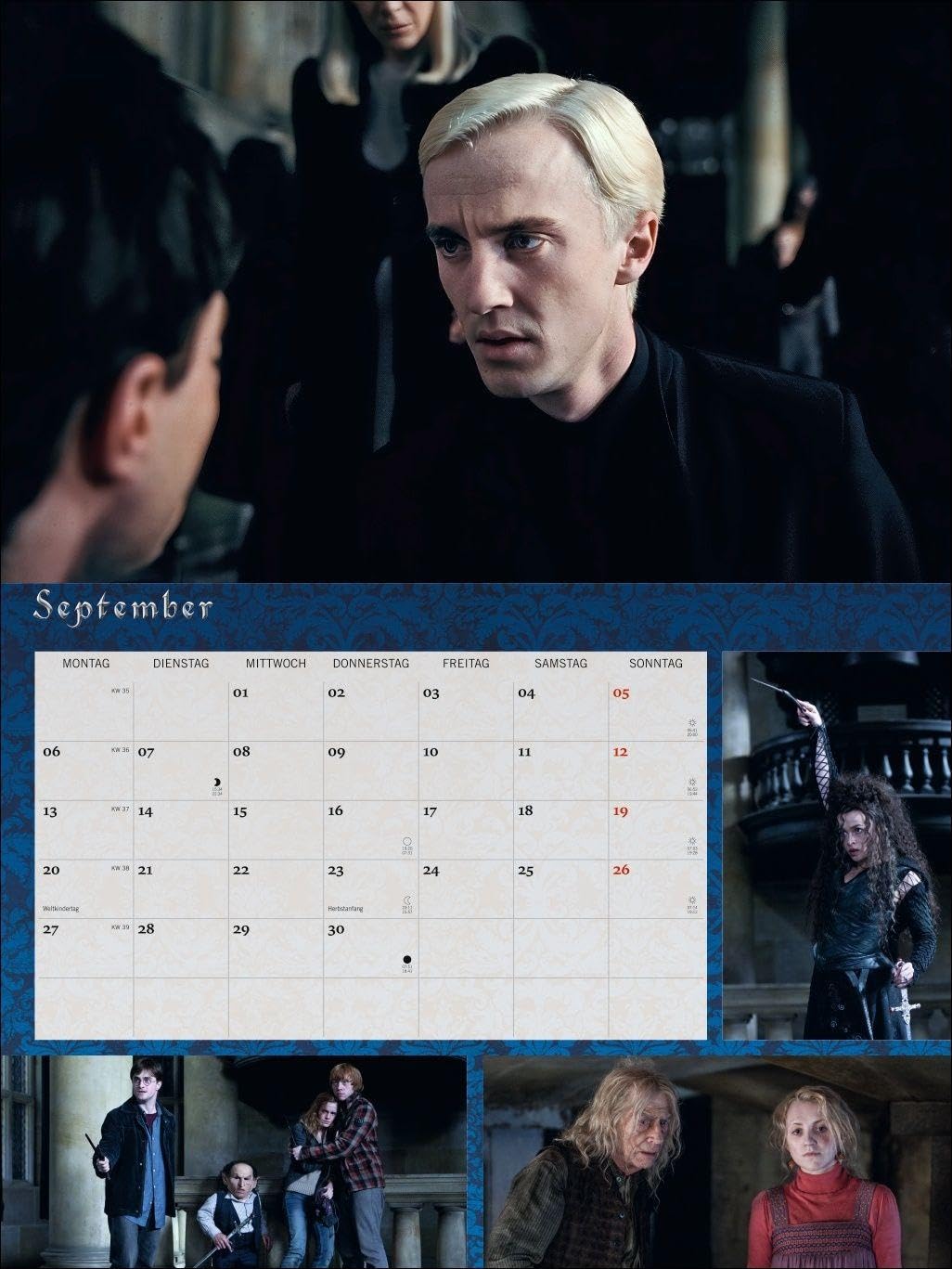 Harry Potter Broschur XL Kalender 2027: Wandkalender mit fesselnden Filmszenen aus den Harry Potter-Filmen. Broschürenkalender 2027 mit Poster zum Heraustrennen.