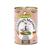 GranataPet Pasto preferito anatra e oca, cibo umido per cani