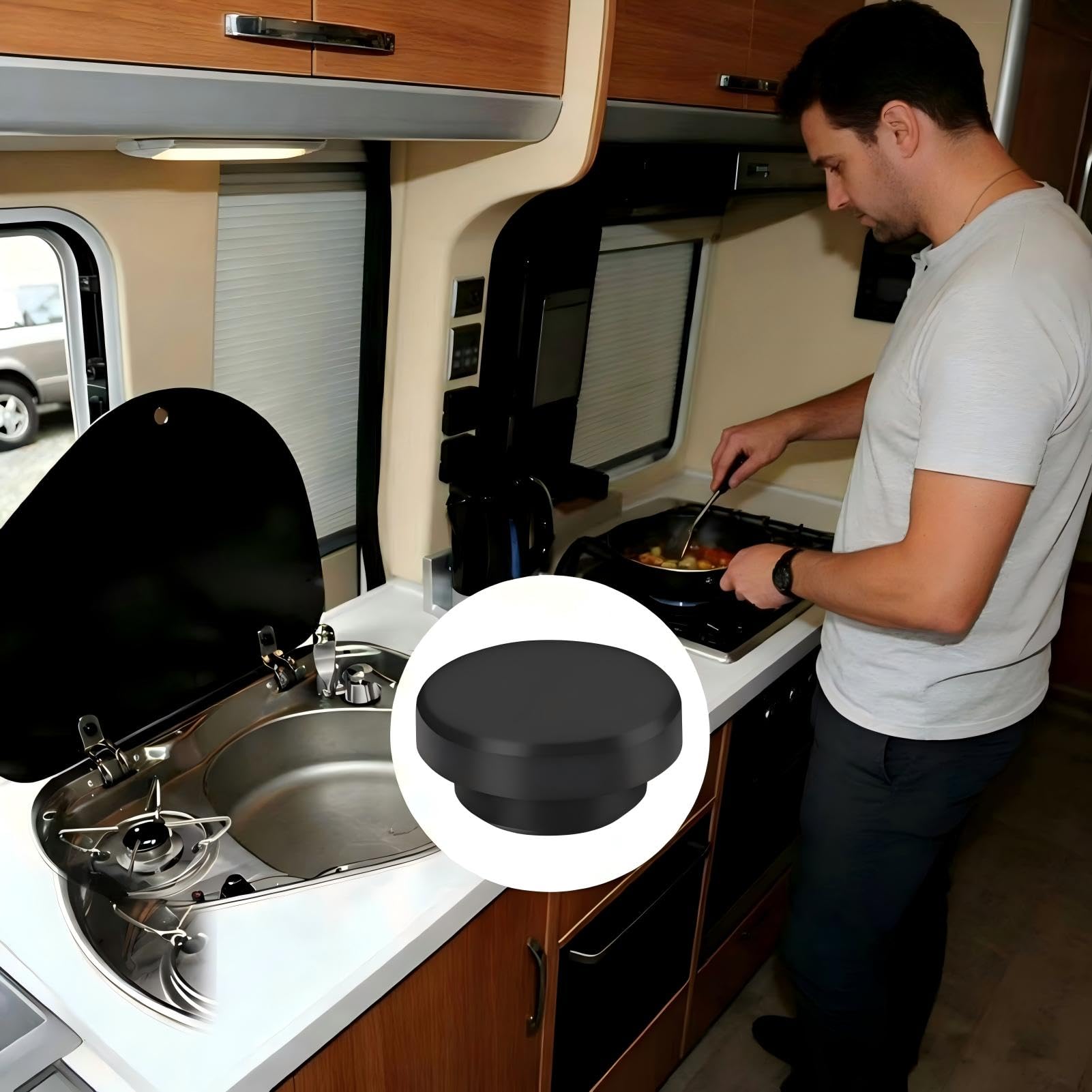 8 Bouchons En Caoutchouc Pour Cuisine, Camping-car, Grill - Dometic Cramer Smev - Haba