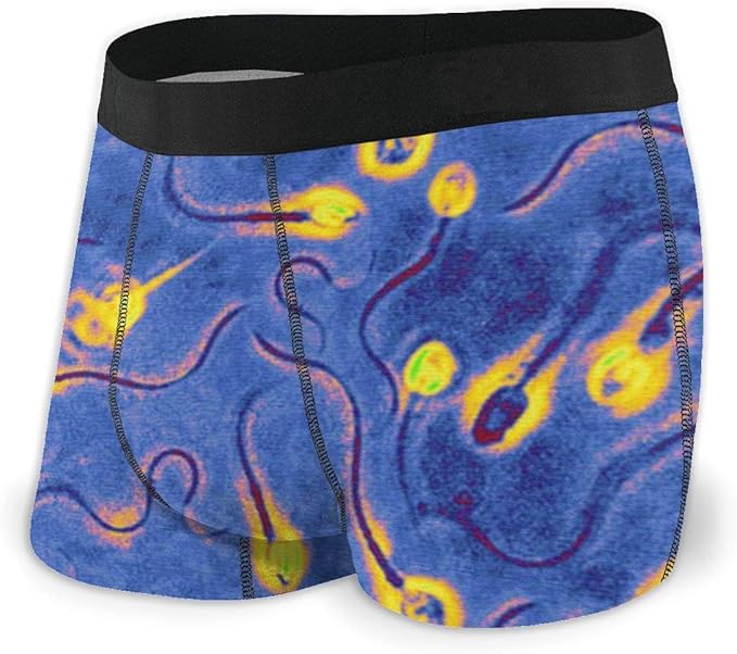 zengdou Sperm Fertility Underwear for Men Comfort Soft Printed Boxer